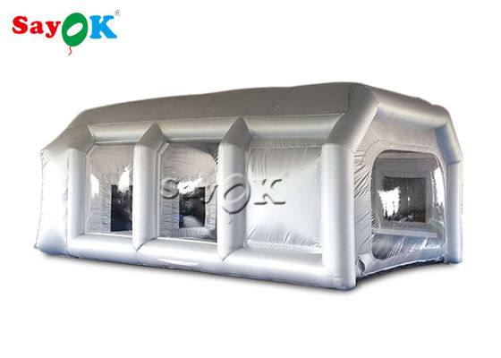 সেরা inflatable তাঁবু 7x5x3mH সিলভার গাড়ী inflatable স্প্রে বুথ