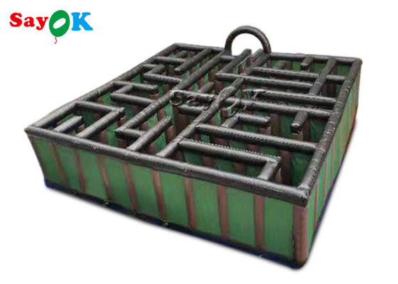 ইনফ্ল্যাটেবল কার্নিভাল গেমস বাচ্চাদের 10x10x2.5 মি ইনফ্ল্যাটেবল স্পোর্টস গেমস বাধা কোর্স