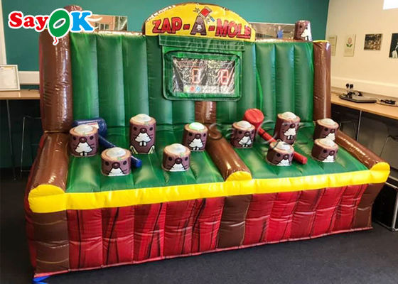 ইনফ্ল্যাটেবল আউটডোর গেমস পিভিসি ইনফ্ল্যাটেবল ইনফ্ল্যাটেবল জ্যাপ আইপিএস সিস্টেম সহ একটি মোল গেম