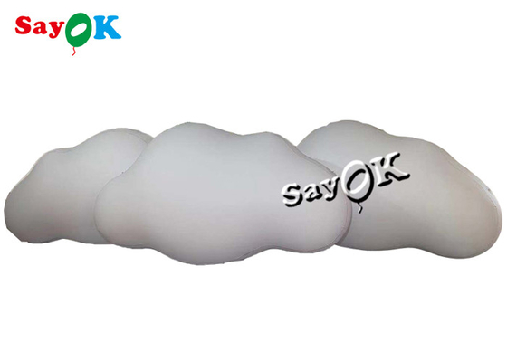 3m 10ft কাস্টম ইনফ্ল্যাটেবল পণ্য সিলিং ঝুলন্ত PVC ক্লাউড বেলুন LED লাইট সহ