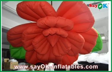 বিবাহ Inflatable আলোর অলংকরণ / লাল Inflatable ফুলের আলোর