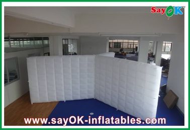 কাস্টম inflatable তাঁবু পরিবার বায়ু inflatable পার্টিশন প্রাচীর / বিয়ের জন্য উড়িয়ে LED হালকা যৌথ প্রাচীর