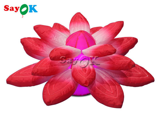 3.28 ফুট লবি মঞ্চের সাজসজ্জায় লাল স্ফীত আলো ঝুলছে পদ্ম