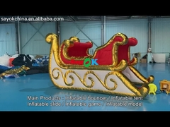 4x2m Inflatable Holiday Decorations Festival Christmas Sleigh Sled