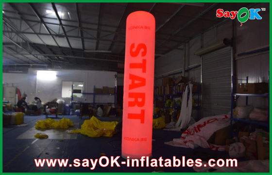 3m উচ্চতা Inflatable আলো সজ্জা নেতৃত্বাধীন স্তম্ভ ঘনক কলাম মুদ্রিত