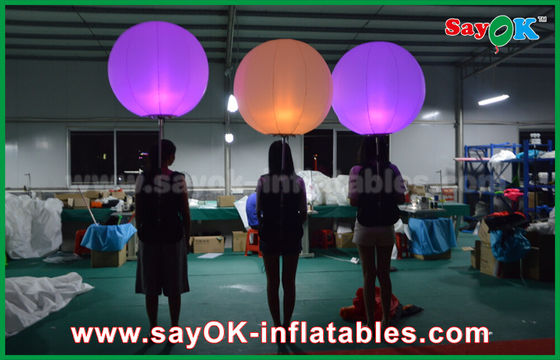 1m DIA Inflatable আলোর অলংকরণ রঙ পরিবর্তন LED হাল্কা সঙ্গে বালুচর