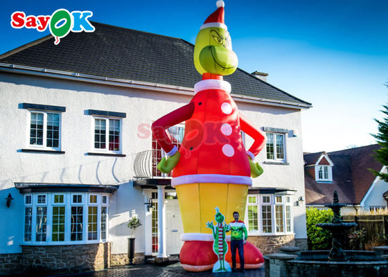 Inflatable Character Balloons বিজ্ঞাপন Inflatable Grinch 9m 30ft বড় সান্তা ক্রিসমাস সজ্জা কার্টুন