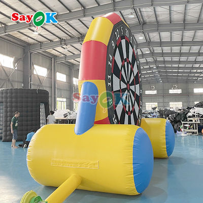 ডাবল-সাইডেড গেম 13 ফুট ইনফ্ল্যাটেবল ফুটবল ডার্ট বোর্ড ইনফ্ল্যাটেবল ফুটবল ডার্টস আউটডোর স্পোর্টস গেমের জন্য কিক গোল গেম