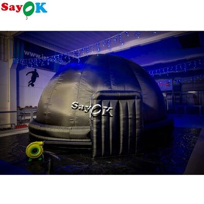 স্কুলের জন্য কালো প্রজেকশন ডোম টেন্ট ইনফ্ল্যাটেবল সিনেমা টেন্ট মোবাইল প্ল্যানেটারিয়াম