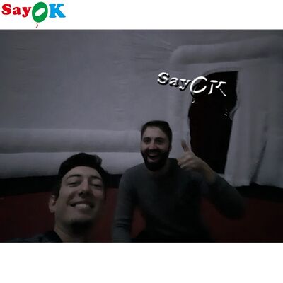 স্কুলের জন্য কালো প্রজেকশন ডোম টেন্ট ইনফ্ল্যাটেবল সিনেমা টেন্ট মোবাইল প্ল্যানেটারিয়াম