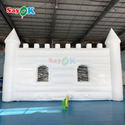 Custom White Flame-Retardant Waterproof UV Resistant Inflatable Castle Tent for Outdoor Weddings and Parties