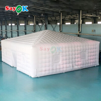 Portable LED Inflatable Air Tent 10mx10m with Durable 210D Oxford Cloth and Weather-Resistant Design for Outdoor Events