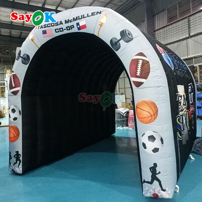 Custom Portable Inflatable Tunnel Tent for Outdoor Events Football Sports