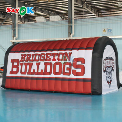 Customized Bulldogs Football Inflatable Sports Tunnel for Outdoor Event