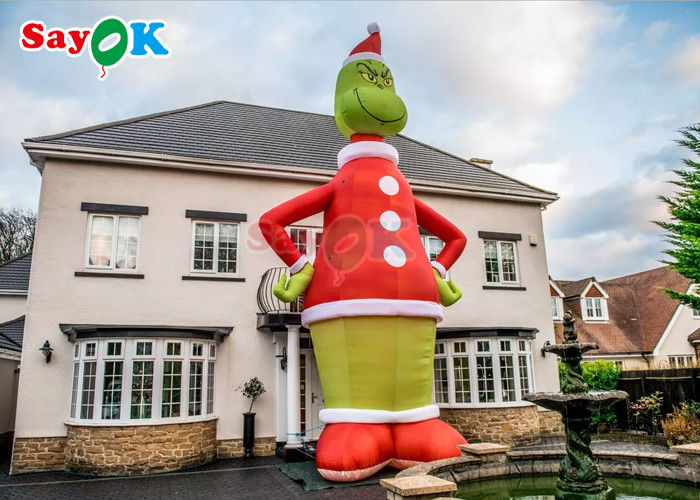 Inflatable Character Balloons বিজ্ঞাপন Inflatable Grinch 9m 30ft বড় সান্তা ক্রিসমাস সজ্জা কার্টুন