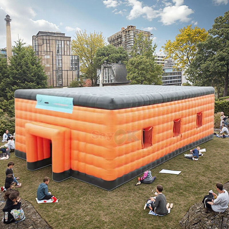 Sayok অতিরিক্ত বৃহৎ 20m জলরোধী পিভিসি বহিরঙ্গন ইভেন্ট পার্টি ক্যাম্পিং প্যাভিলিয়ন ম্যারকিউব ইনflatable তাঁবু