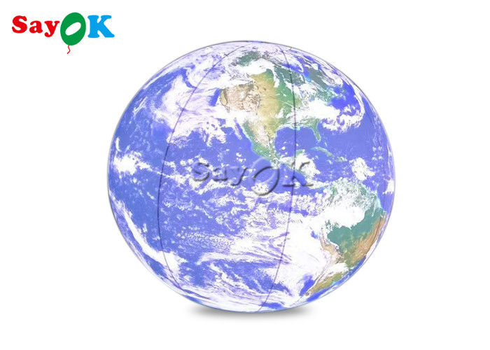 60'' ইনফ্ল্যাটেবল লাইটিং ডেকোরেশন হ্যাঙ্গিং ব্লো আপ প্ল্যানেট সিস্টেম