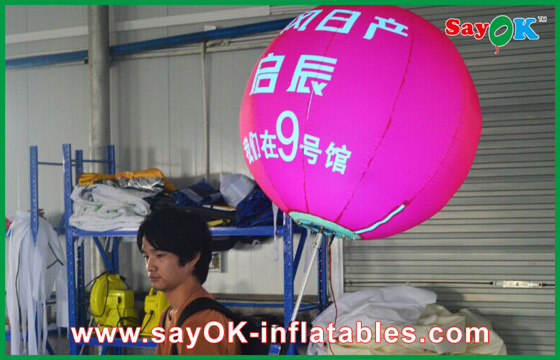0.8 মি DIA Inflatable বিজ্ঞাপন নাইলন কাপড় সঙ্গে ব্যাকপ্যাক বল